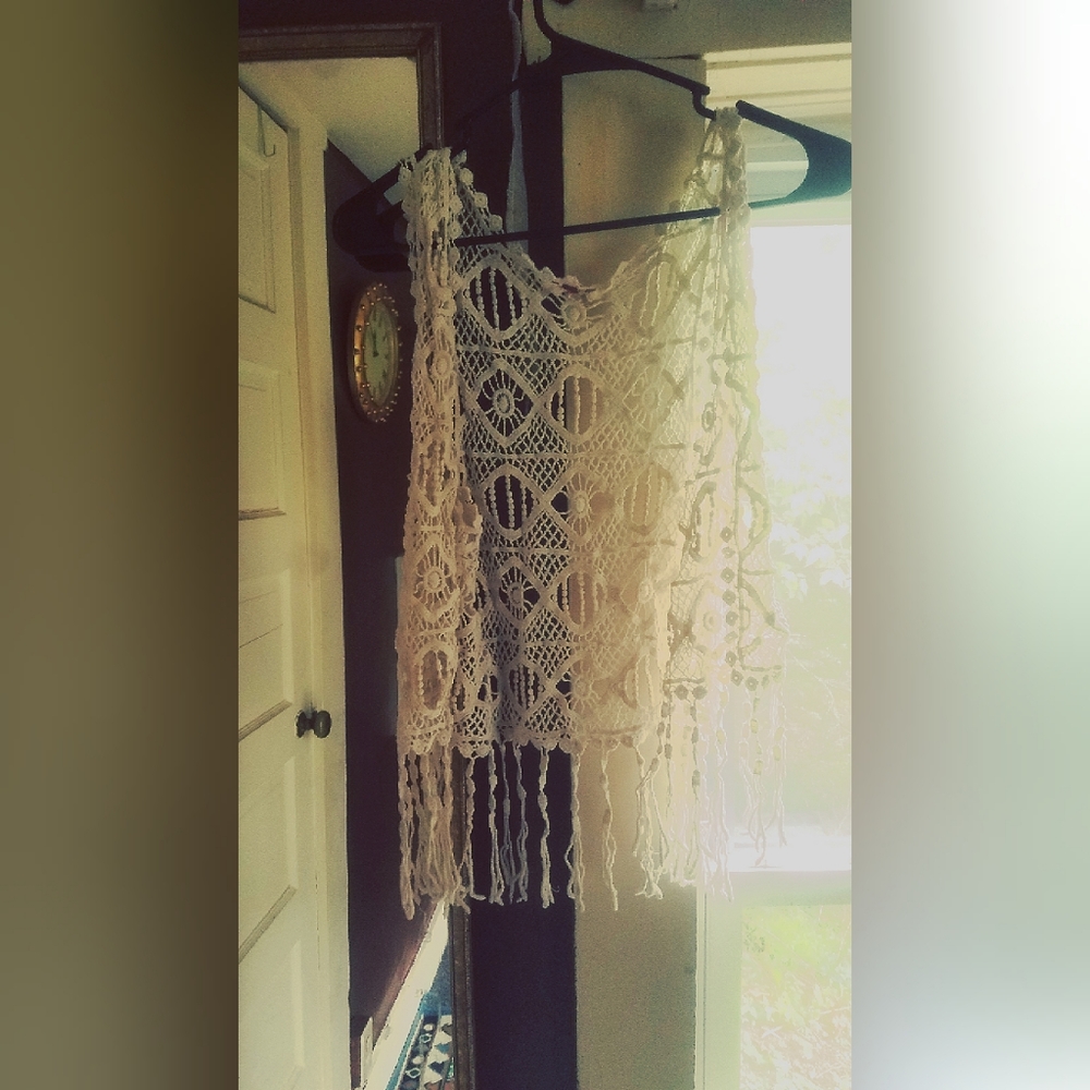 White Lace Vest